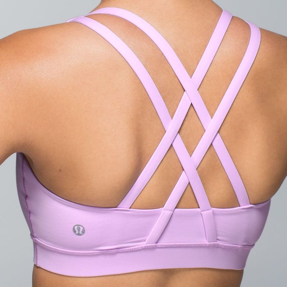 lululemon lilac energy bra